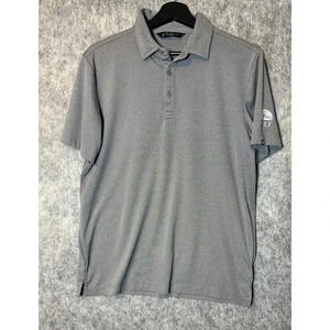 Travis Mathew Mens Gray Golf Polo Medium